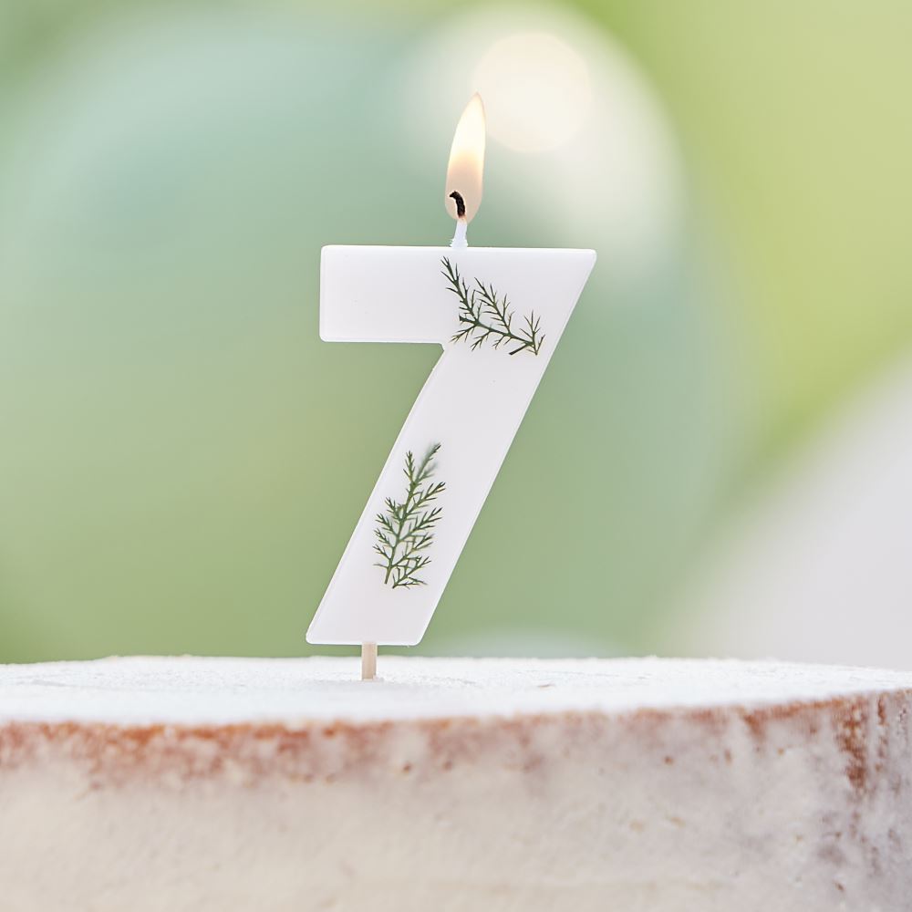 leaf-foliage-number-7-birthday-candle|MIX-582|Luck and Luck| 1