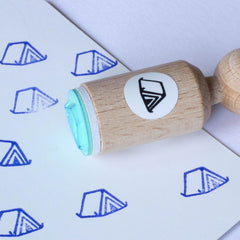 mini-rubber-craft-stamp-tent-camping|MINI181|Luck and Luck| 1