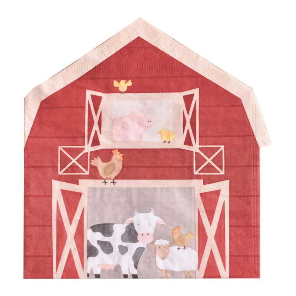 farmyard-paper-party-paper-napkins-x-16-childrens-birthday|FA-104|Luck and Luck|2