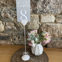 shabby-chic-vintage-style-heart-wedding-table-number-holder-tall|BCA058|Luck and Luck|2