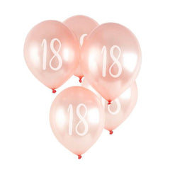 18th-milestone-birthday-party-balloons-in-rose-gold-x-5|RG018|Luck and Luck|2