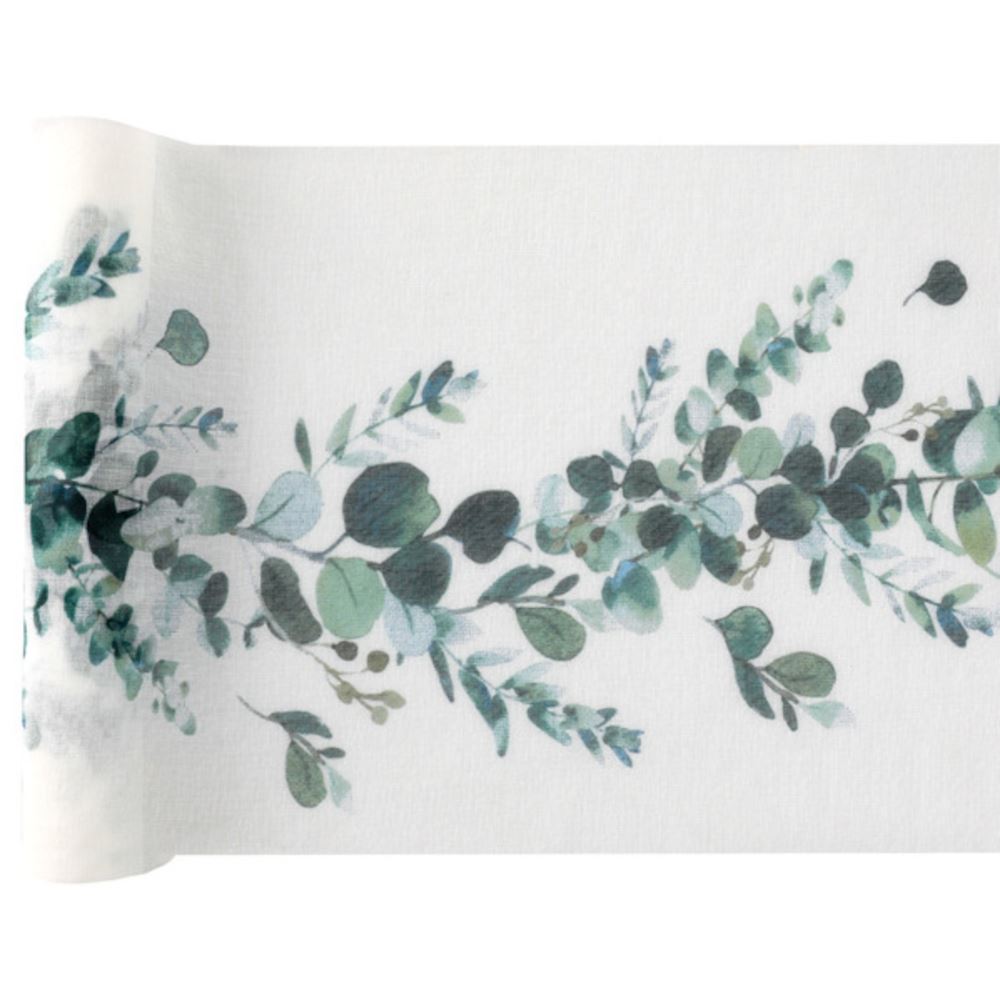 botanical-eucalyptus-leaves-table-runner-3m|728800300010|Luck and Luck|2