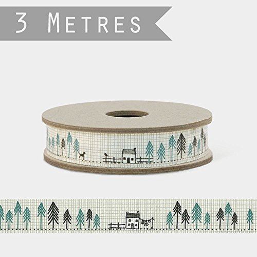 east-of-india-houses-in-fir-trees-ribbon-grosgrain-3m-craft-ribbon|3048|Luck and Luck| 1