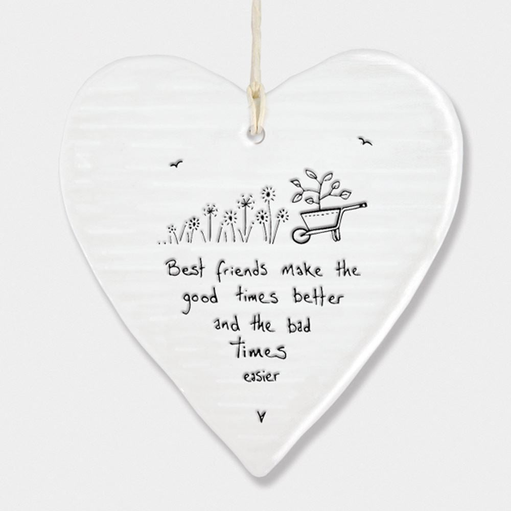 east-of-india-porcelain-hanging-heart-best-friends-make-the-good-times-gift|6211|Luck and Luck| 3
