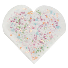 floral-and-rose-gold-heart-shaped-paper-napkins-x-20|739000000099|Luck and Luck|2