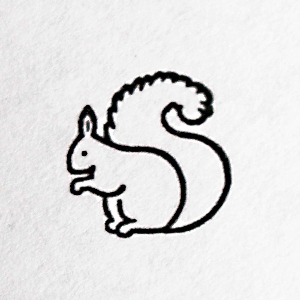 very-mini-squirrel-rubber-stamp-craft-scrapbooking|7038.38.15|Luck and Luck| 3