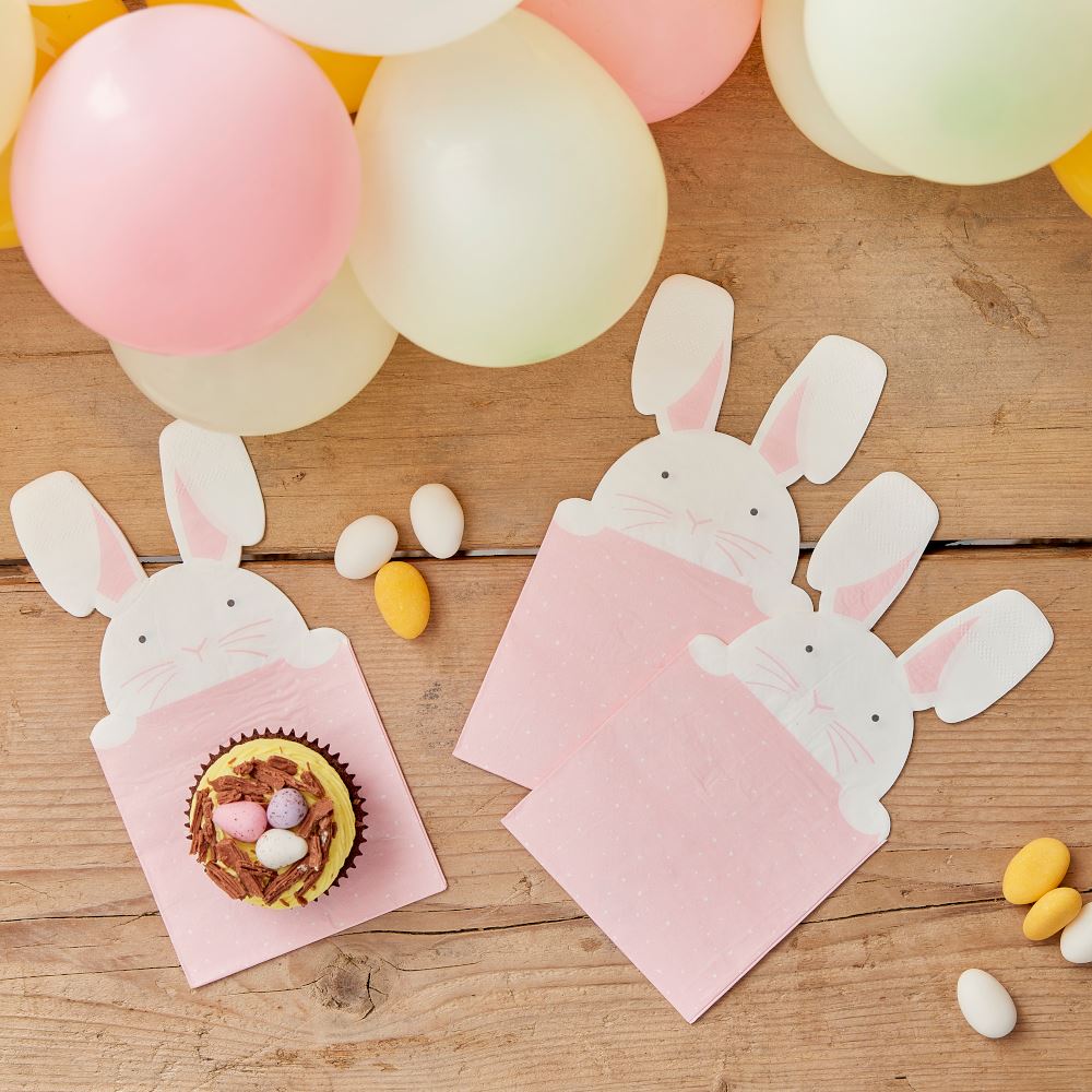 pastel-bunny-easter-party-paper-napkins-x-16|EGG-213|Luck and Luck| 1