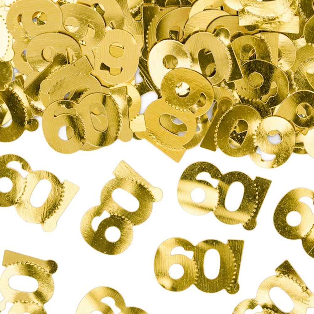 number-60-gold-table-confetti-birthday-anniversary|KONS3560019ME|Luck and Luck| 1