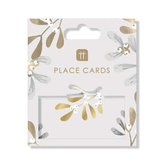 botanical-mistletoe-christmas-place-card-settings-12-pack|BC-MIST-PCARD|Luck and Luck|2