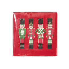 christmas-party-paper-nutcracker-soldier-napkins-red-green-gold-x-16|BC-NUT-NAPKIN|Luck and Luck| 3
