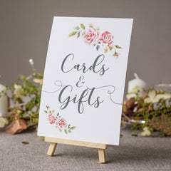 boho-style-white-card-cards-and-gifts-wedding-sign-and-easel|STWBOHOCARDSANDGIFTS|Luck and Luck| 1