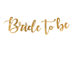 gold-bride-to-be-banner-diy-hen-party-1-5m|GRL85-019M|Luck and Luck|2