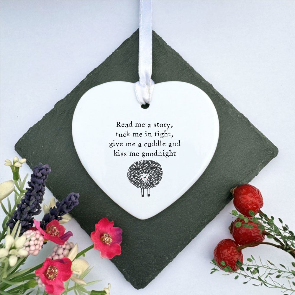porcelain-hanging-heart-keepsake-read-me-a-story-sheep|LLUV6218|Luck and Luck| 1