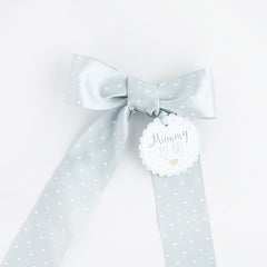mummy-to-be-ribbon-sash-green-with-white-dots-baby-shower|J012UX|Luck and Luck|2
