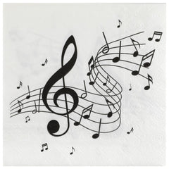 music-note-paper-party-napkins-x-20|836700000001|Luck and Luck|2