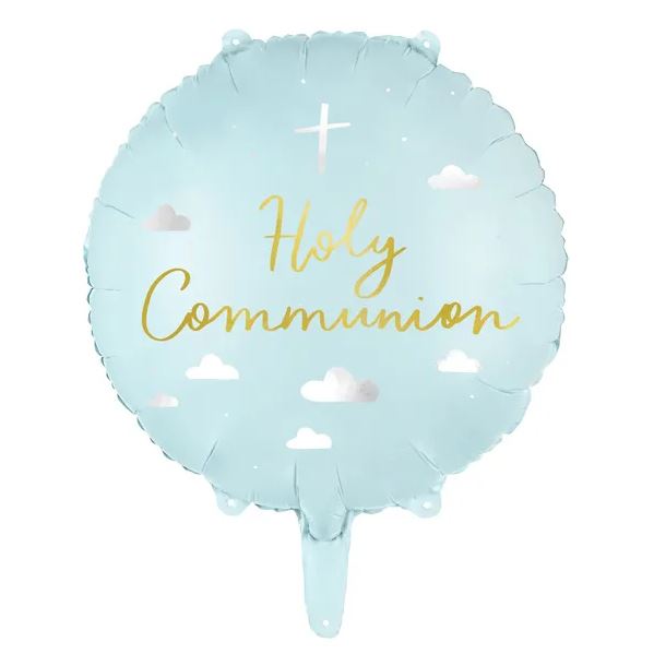 blue-holy-communion-foil-balloon-decoration|FB173|Luck and Luck|2