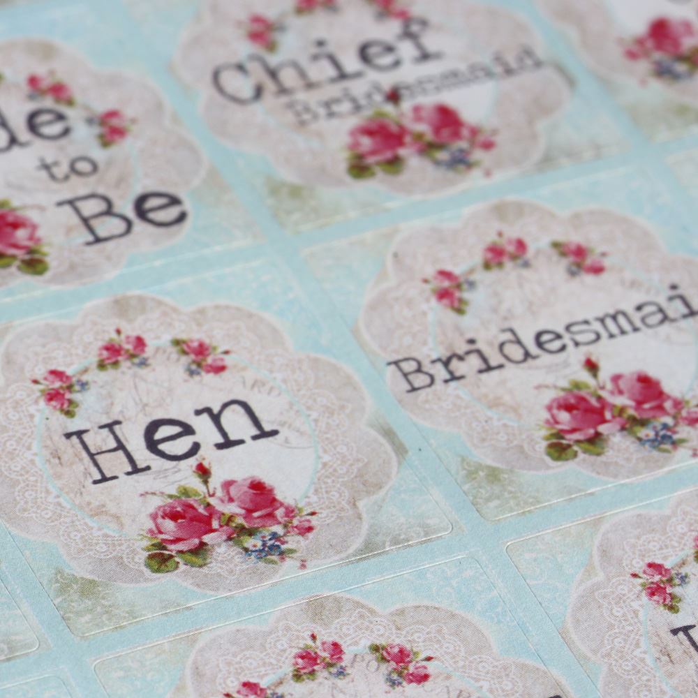 luck-and-luck-vintage-floral-doily-style-hen-party-sticker-sheet-x-35|LLWED003|Luck and Luck| 1