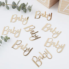 gold-foiled-baby-confetti-oh-baby-shower-table-decoration|OB-106|Luck and Luck| 1