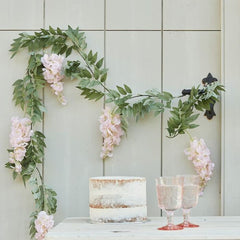 pink-wisteria-artificial-garland-1-8m-home-wedding-decor|TEA-624|Luck and Luck| 1