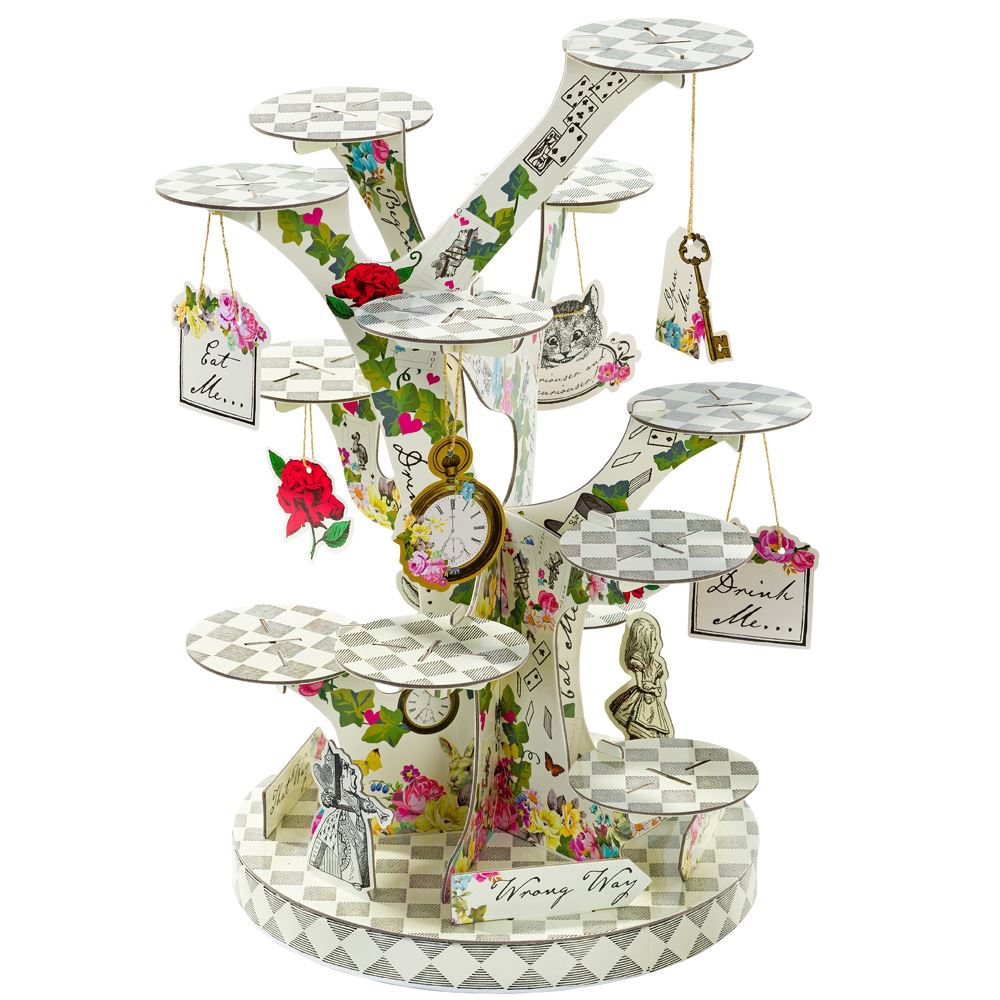 alice-in-wonderland-tree-shaped-cake-stand-treat-stand-party|TSALICETREATSTAND|Luck and Luck| 3