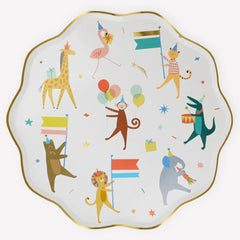 meri-meri-animal-parade-paper-party-dinner-plates-x-8|267322|Luck and Luck| 1