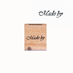 made-by-wood-mounted-rubber-craft-stamp|P199AA|Luck and Luck|2