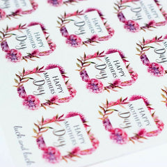 happy-mothers-day-pink-blossom-single-sticker-sheet-with-35-stickers|LLMOT020|Luck and Luck| 3