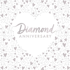 diamond-anniversary-foiled-paper-party-napkins-3-ply-x-16|J045|Luck and Luck| 1