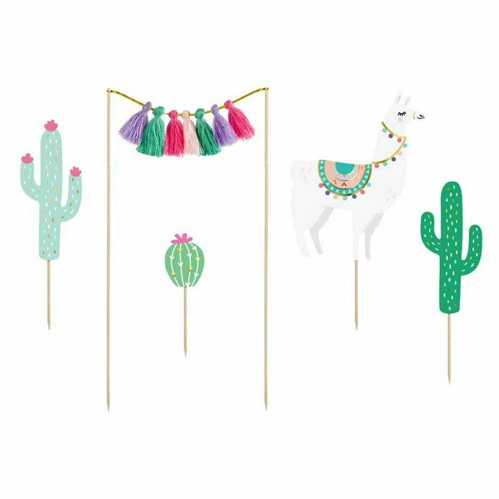 llama-and-cactus-cake-toppers-decoration-set|KPT49|Luck and Luck| 3