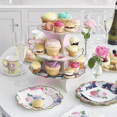 truly-scrumptious-reversible-cake-stand-3-tier-tea-party|TS8-CAKESTAND|Luck and Luck| 1