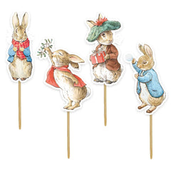 beatrix-potter-peter-rabbit-christmas-festive-foliage-cupcake-kit|J191|Luck and Luck| 3