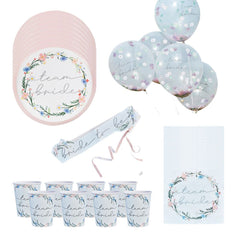 boho-bride-party-pack-napkins-cups-plates-balloons-and-sash|BOHOBRIDEPP2|Luck and Luck| 1