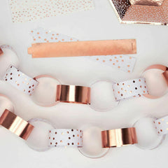 christmas-paper-chains-rose-gold-dotty-design-50-chains-2-designs|777091|Luck and Luck|2
