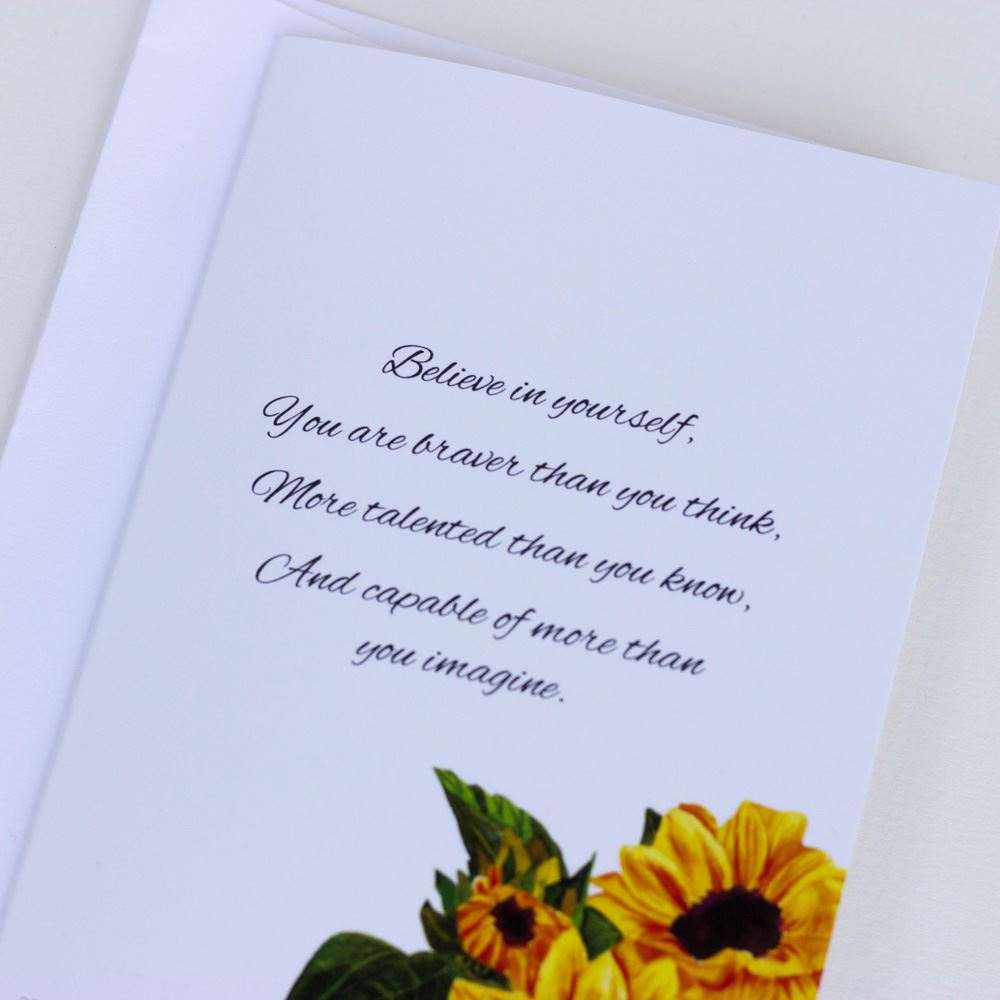 beautiful-sunflower-card-believe-in-yourself-set-of-6-charity-cards|LLSUNFLOWERBELIEVECARDS|Luck and Luck| 1