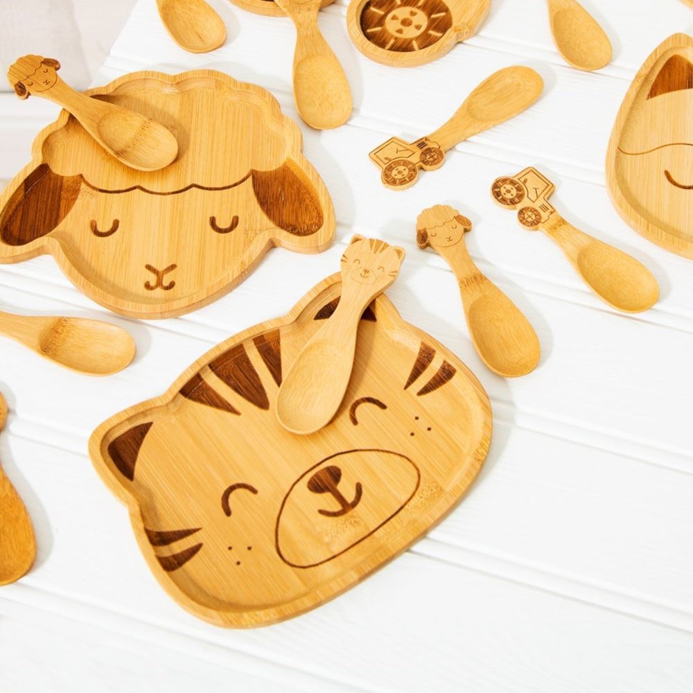 childrens-tiger-bamboo-plate-eco-friendly|JQY003|Luck and Luck| 1