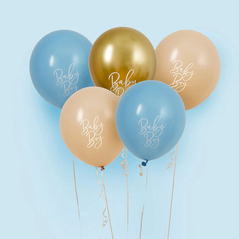 baby-boy-blue-balloons-x-5-baby-shower-decoration|HBBS211|Luck and Luck| 1