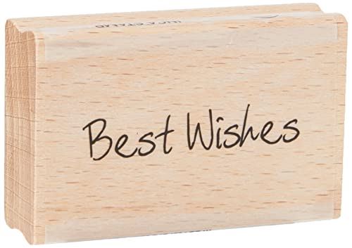 scribbled-best-wishes-wood-mounted-rubber-stamp|7020B|Luck and Luck| 1