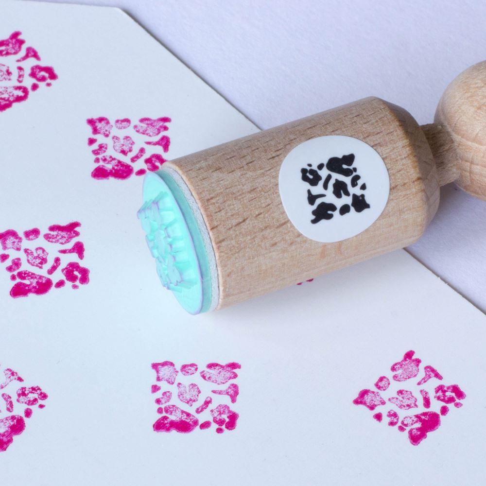 mini-rubber-craft-stamp-animal-print|MINI195|Luck and Luck| 1