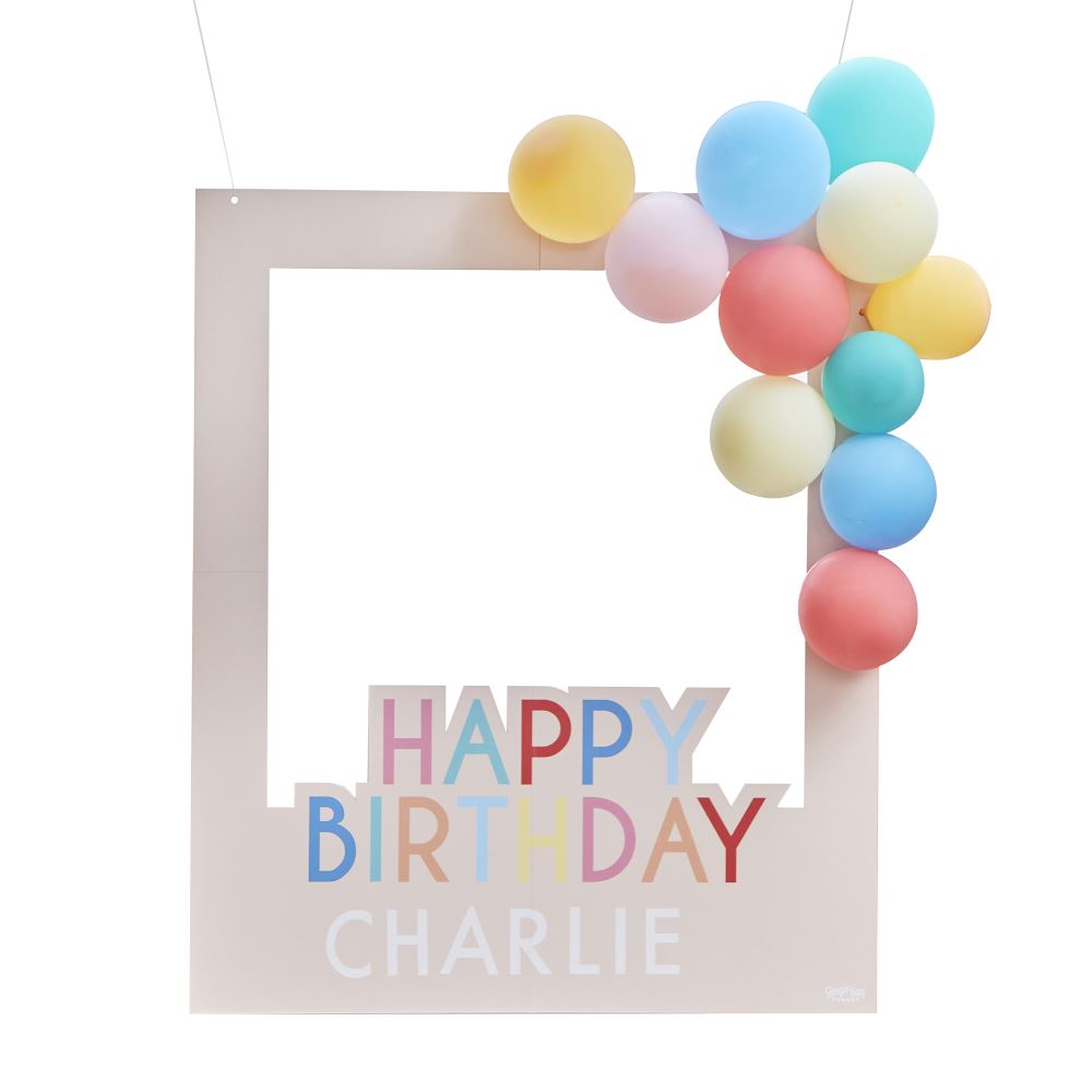 customisable-multicoloured-happy-birthday-photo-booth-frame-with-balloons|MIX-650|Luck and Luck| 3