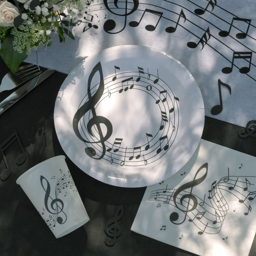 music-note-paper-party-plates-x-10-musical-party|836500000001|Luck and Luck| 1