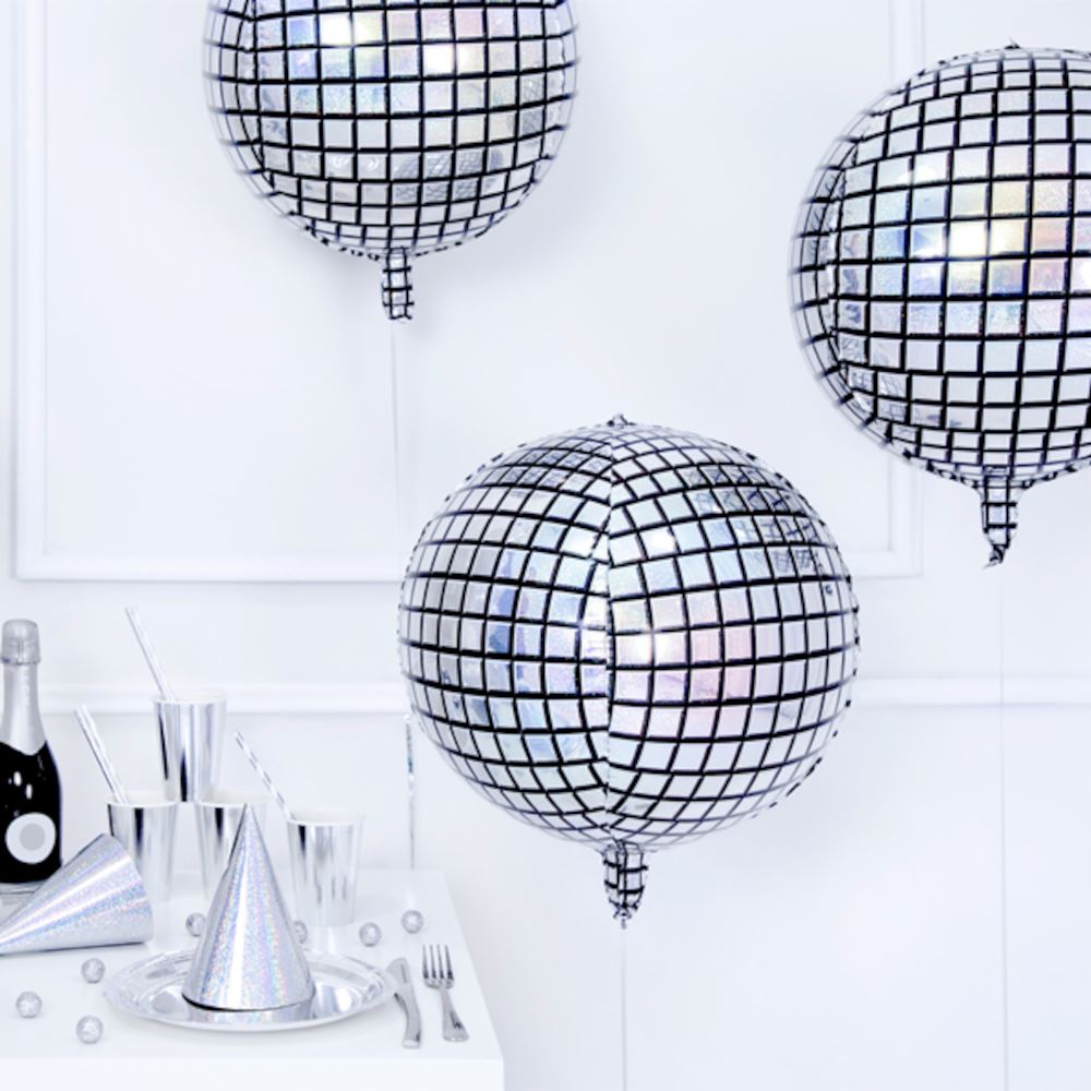 disco-ball-foil-balloon-decoration-40cm|FB36|Luck and Luck| 1