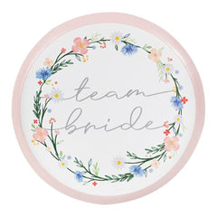 floral-team-bride-boho-hen-party-plates-x-8|BOHO-308|Luck and Luck|2