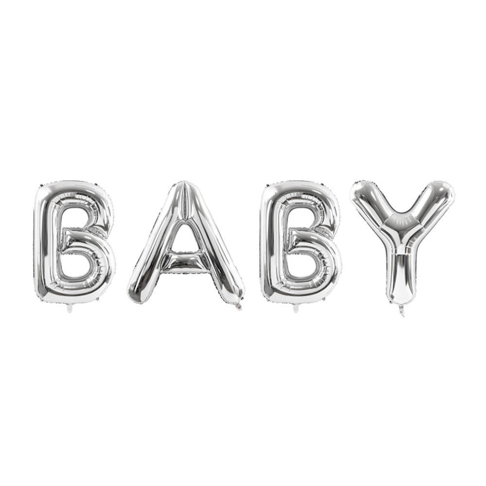 silver-baby-foil-letter-hanging-balloon-baby-shower|FB56M-018|Luck and Luck| 1