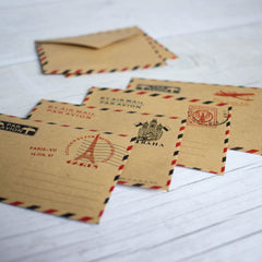 mini-vintage-par-avion-airmail-envelopes-x-40-favours-scrapbooking-craft|XZ48|Luck and Luck| 3