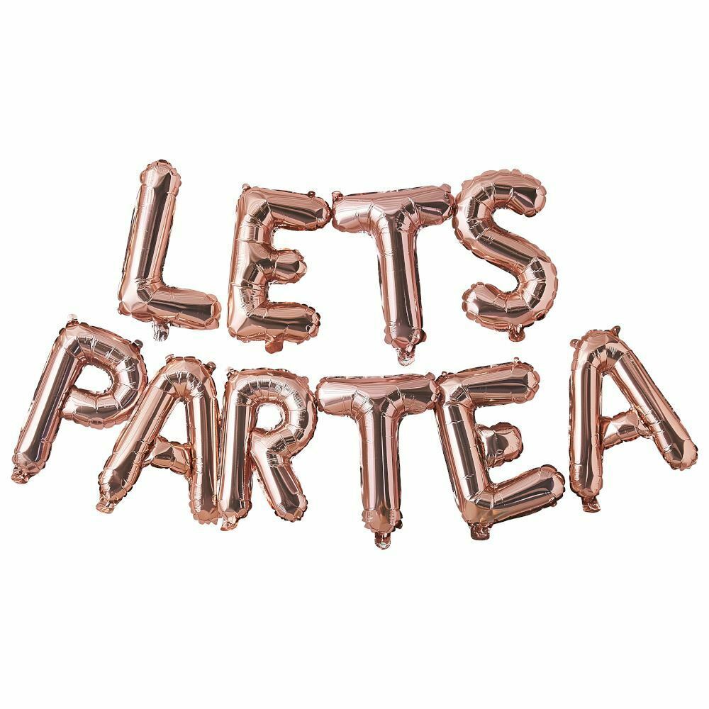 rose-gold-lets-partea-afternoon-tea-party-balloon-bunting|TEA615|Luck and Luck|2