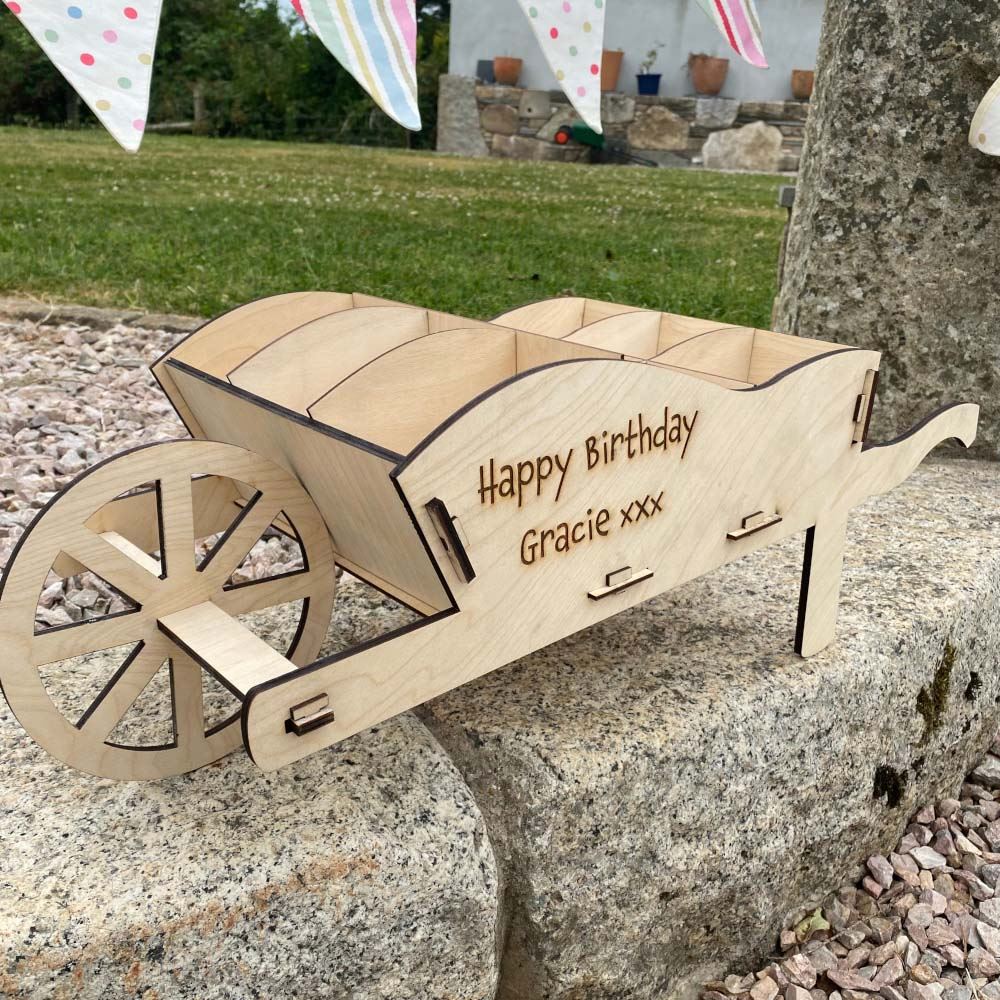 wooden-personalised-wheelbarrow-sweet-stand-large-party-event|LLWWWBSSP|Luck and Luck| 4