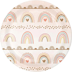 boho-rainbow-paper-lunch-paper-plates-x-8|360518|Luck and Luck| 1