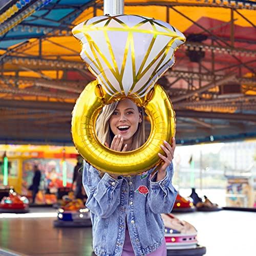 gold-diamond-ring-foil-balloon-decoration-engagement-party|FB103|Luck and Luck| 1
