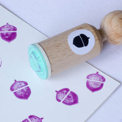 mini-rubber-craft-stamp-acorn|MINI067|Luck and Luck| 1