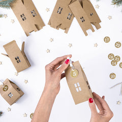 create-your-own-advent-calendar-houses-christmas-craft-diy-x-24|KA1|Luck and Luck| 1